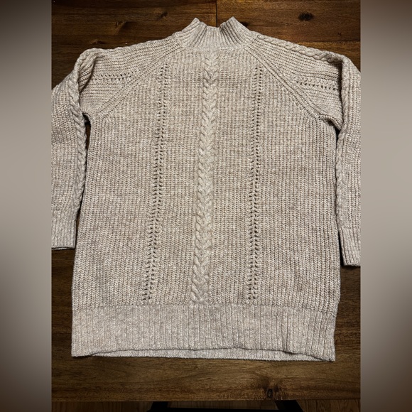 LC Lauren Conrad Sweaters - LC Lauren Conrad Mock Neck Cream Sweater